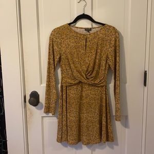 Yellow Floral Lily Rose Dress